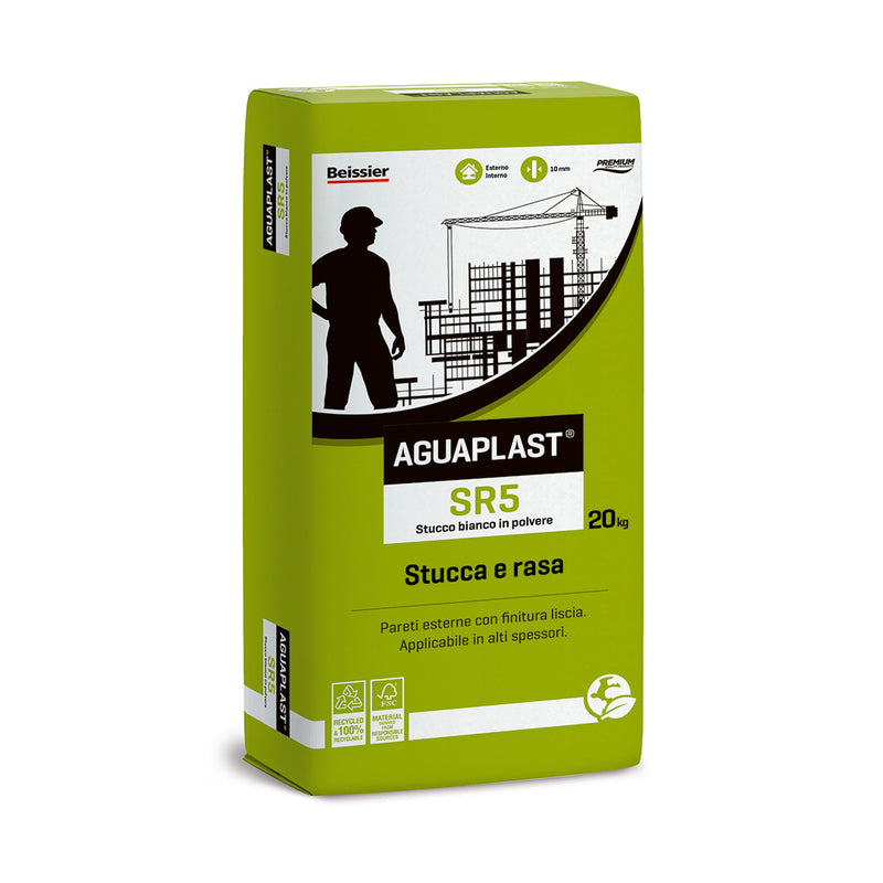 Carica immagine in Galleria Viewer, SR5, stucco per esterni liscio bianco | Aguaplast
