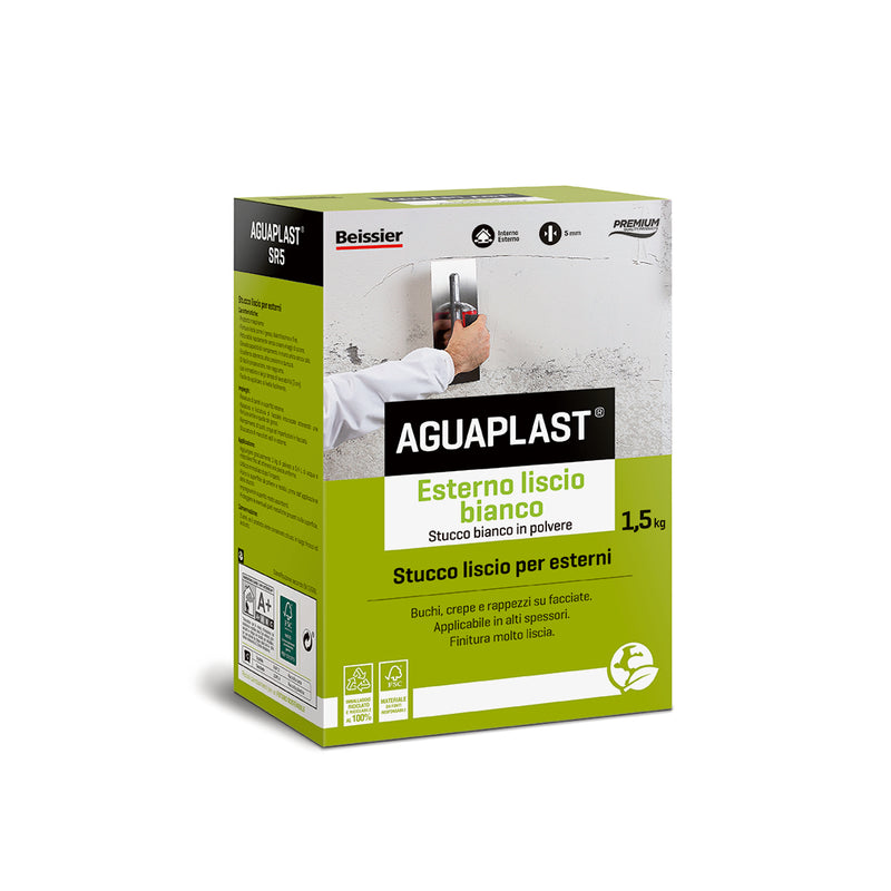 Carica immagine in Galleria Viewer, SR5, stucco per esterni liscio bianco | Aguaplast