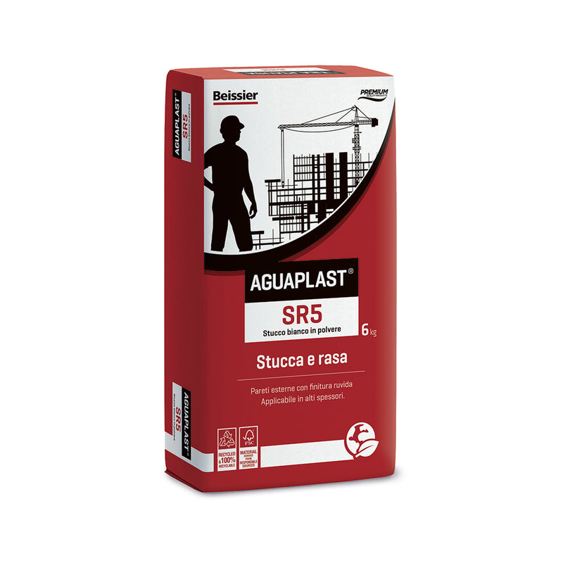 Carica immagine in Galleria Viewer, SR5, stucco per esterni ruvido bianco | Aguaplast