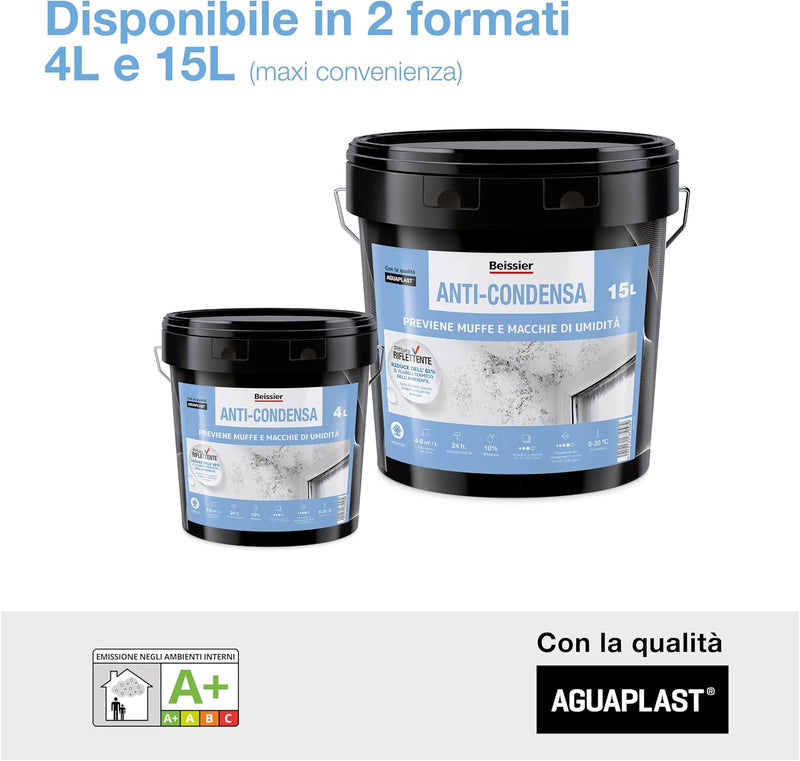Carica immagine in Galleria Viewer, Pittura anti muffa e anti condensa Isolante Termico per Pareti Fredde  | Aguaplast
