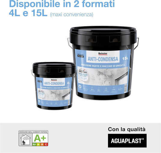 Pittura anti muffa e anti condensa Isolante Termico per Pareti Fredde  | Aguaplast