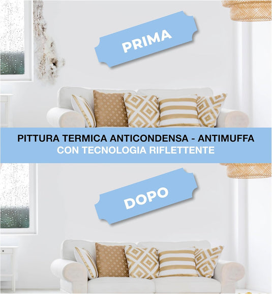 Pittura anti muffa e anti condensa Isolante Termico per Pareti Fredde  | Aguaplast
