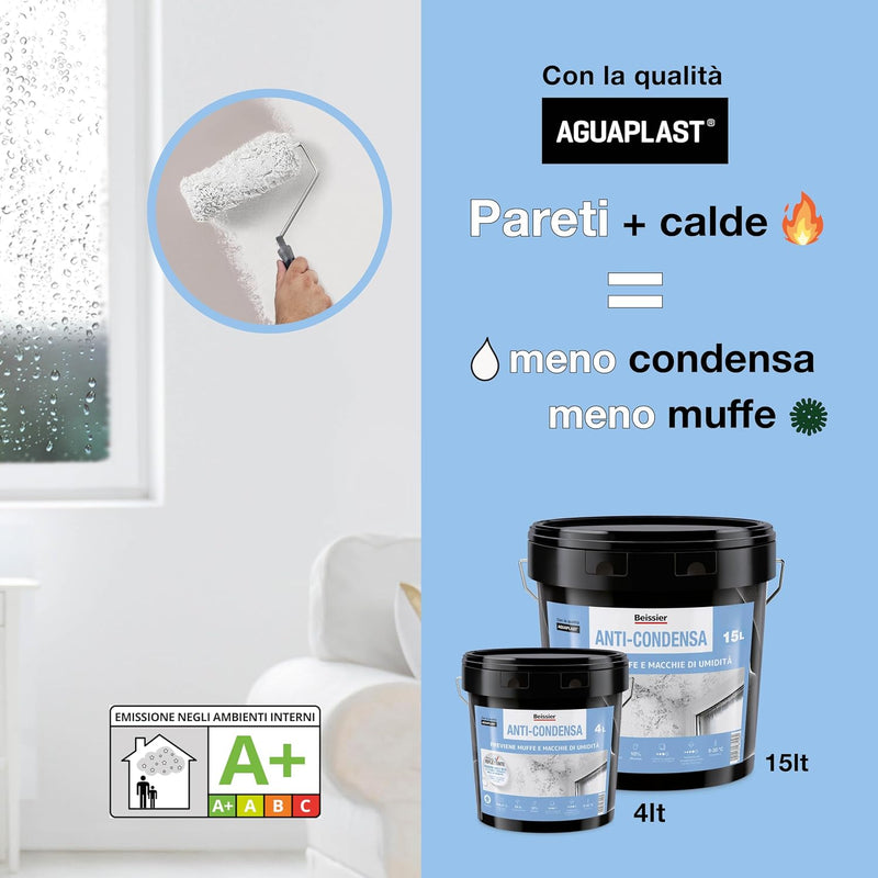 Carica immagine in Galleria Viewer, Pittura anti muffa e anti condensa Isolante Termico per Pareti Fredde  | Aguaplast
